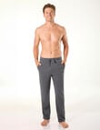 Mitch Dowd Men's Relaxed Cotton French Terry Sleep Pants, Charcoal Marle product photo View 05 S