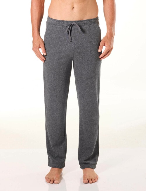 Mitch Dowd Men's Relaxed Cotton French Terry Sleep Pants, Charcoal Marle product photo
