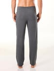 Mitch Dowd Men's Relaxed Cotton French Terry Sleep Pants, Charcoal Marle product photo View 02 S
