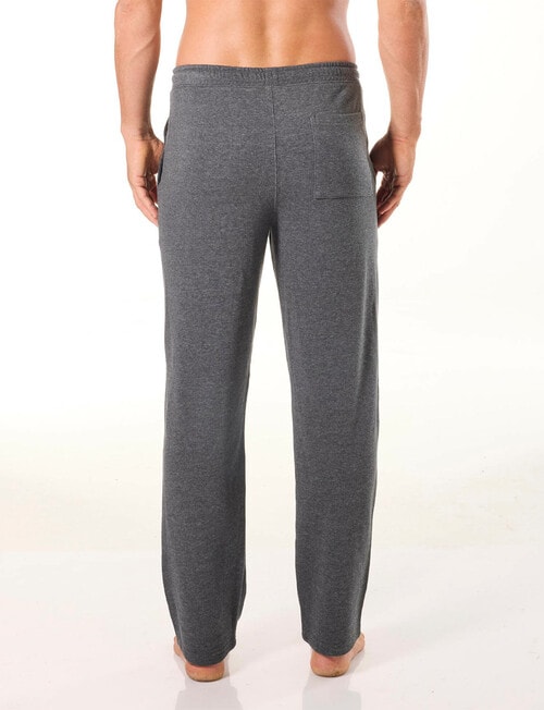 Mitch Dowd Men's Relaxed Cotton French Terry Sleep Pants, Charcoal Marle product photo View 02 L