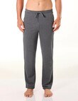 Mitch Dowd Men's Relaxed Cotton French Terry Sleep Pants, Charcoal Marle product photo