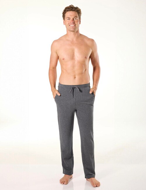 Mitch Dowd Men's Relaxed Cotton French Terry Sleep Pants, Charcoal Marle product photo View 05 L