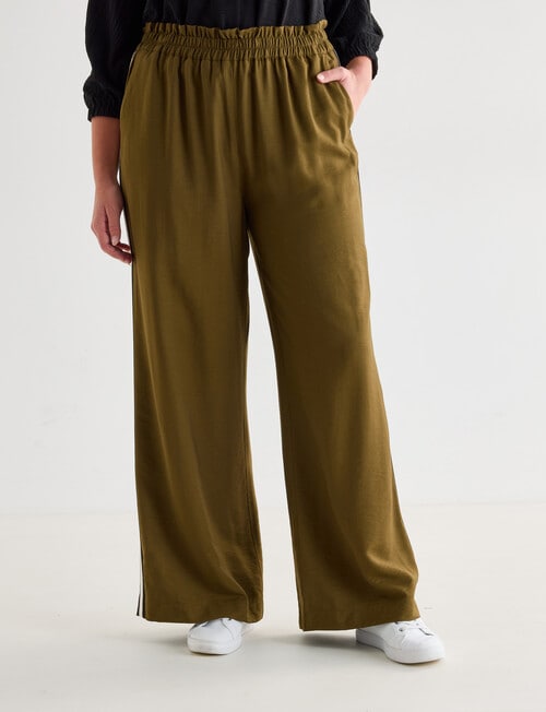 Whistle Sport Stripe Regular Length Jog Pant, Olive product photo View 12 L