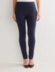 Oliver Black Bengaline Short Length Pant, Midnight product photo