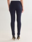 Oliver Black Bengaline Short Length Pant, Midnight product photo View 02 S