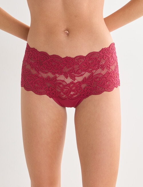 Lyric Boyleg Bandeau Lace, Ruby product photo