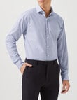 Van Heusen Mid Check Tailored Long Sleeve Shirt, Blue product photo