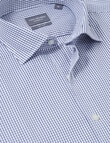 Van Heusen Mid Check Tailored Long Sleeve Shirt, Blue product photo View 04 S