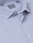 Van Heusen Mid Check Tailored Long Sleeve Shirt, Blue product photo View 04 S