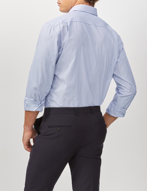 Van Heusen Mini Stripe Classic Shirt, Blue product photo View 02 L