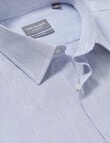 Van Heusen Mini Stripe Classic Shirt, Blue product photo View 03 S