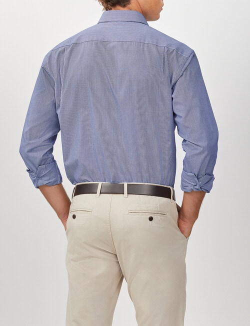 Van Heusen Gingham Check Classic Shirt, Navy product photo View 02 L