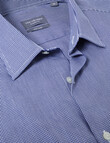 Van Heusen Gingham Check Classic Shirt, Navy product photo View 03 S
