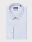 Van Heusen Mid Check Classic Long Sleeve Shirt, Blue product photo View 03 S