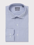 Van Heusen Mid Check Tailored Long Sleeve Shirt, Blue product photo View 03 S