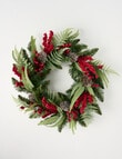 Christmas Shop Faux Wreath, Red Berry product photo