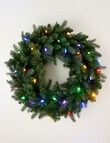 Christmas Shop Pre-Lit Faux Spruce Wreath, Dual Lights product photo View 02 S