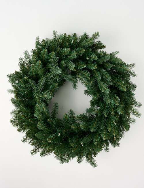Christmas Shop Pre-Lit Faux Spruce Wreath, Dual Lights product photo View 03 L