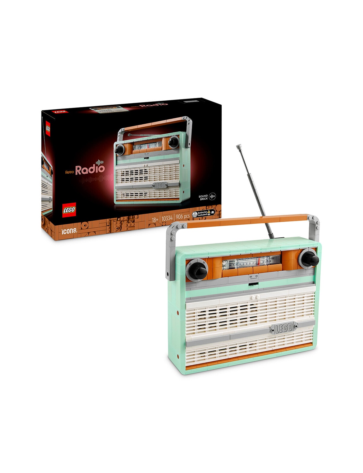 Lego Icons Retro Radio, 10334 Lego Construction