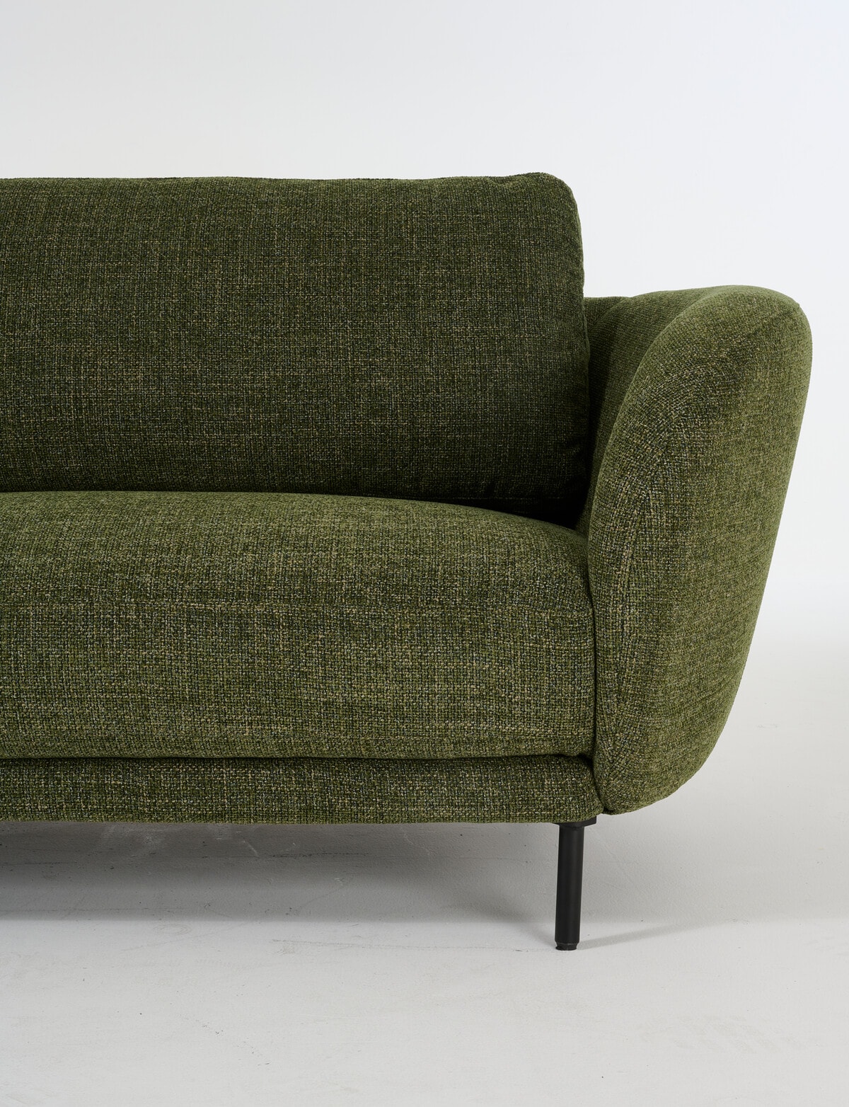 LUCA Furniture Milan Fabric 3 Seater Sofa - Sofas