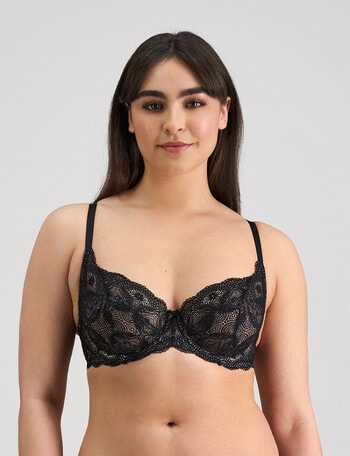 Fayreform Juniper Underwire Bra, Black, D-J product photo