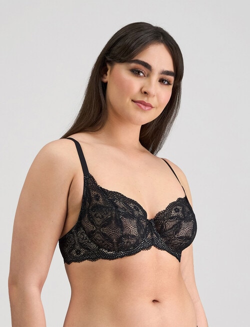 Fayreform Juniper Underwire Bra, Black, D-J product photo View 03 L