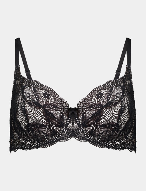 Fayreform Juniper Underwire Bra, Black, D-J product photo View 05 L