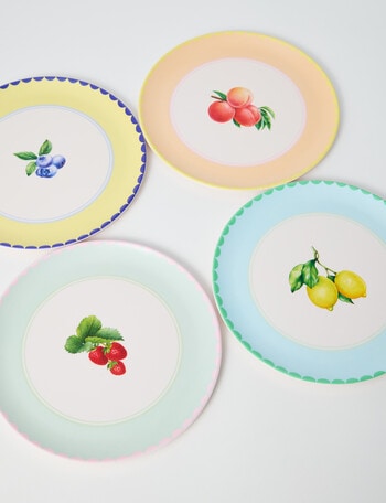 Terrace Flavours, Set of 4 Plates, 22cm, Fruit product photo