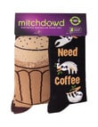 Mitch Dowd Coffee Bamboo Crew Socks, 2-Pack, Black & Brown, Assorted product photo View 04 S