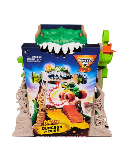 Monster Jam Mini Dragon Dungeon of Doom Playset product photo