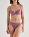 Lyric Marlene Lace Underwire Bra, Violet, B-DD product photo View 03 S
