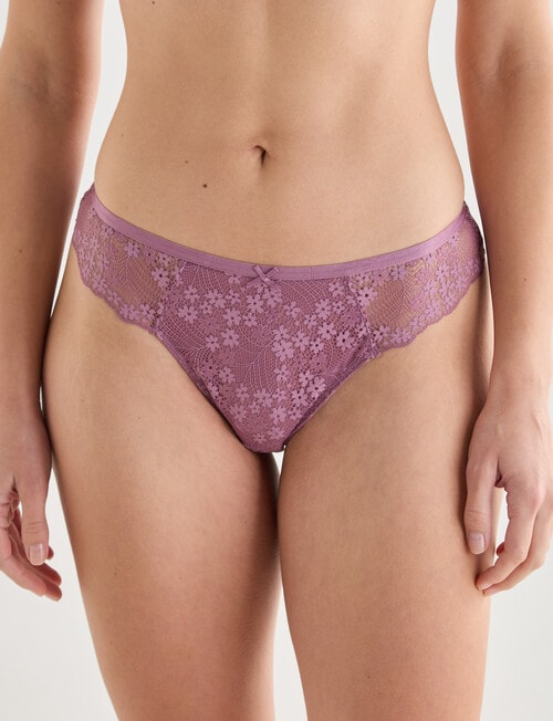 Lyric Marlene Lace Bikini Brief, Violet product photo