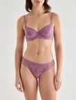 Lyric Marlene Lace Bikini Brief, Violet product photo View 03 S