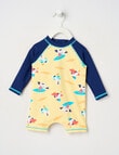 Teeny Weeny Seagull Rash Suit, Yellow & Navy product photo