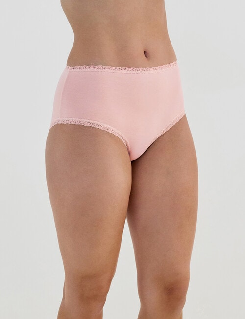Bendon Stretch Cotton Full Brief, Icy Pink product photo View 03 L