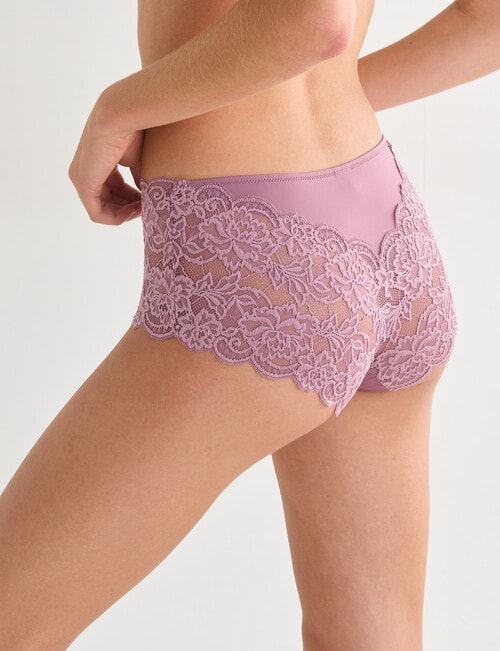 Lyric Boyleg Bandeau Lace, Violet product photo View 02 L