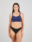 Bendon Sports Breathe Bra, Medieval Blue, B-E product photo View 05 S
