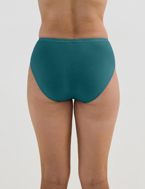 Bendon Body Cotton High Cut Brief, Rain Forest product photo View 02 L