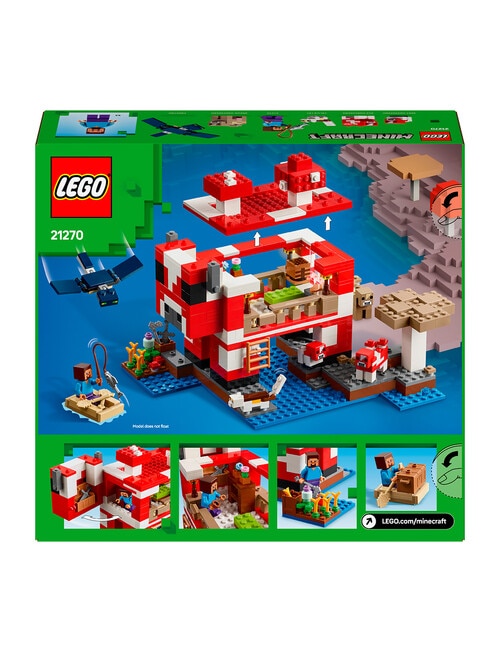 LEGO Minecraft The Mooshroom House, 21270 product photo View 05 L
