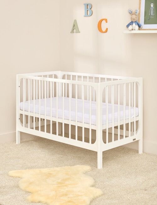 BabyRest Bexley Cot, White Ash product photo