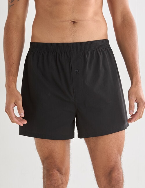 Chisel Check Cotton Boxer, 2-Pack, Teal & Black product photo View 04 L