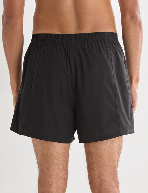 Chisel Check Cotton Boxer, 2-Pack, Teal & Black product photo View 05 L