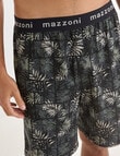 Mazzoni Palm Print Knit Short, Black, Sage & Sand product photo View 04 S