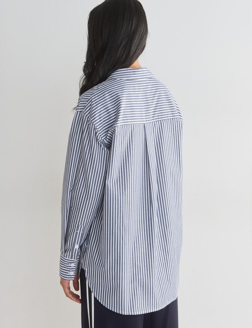 Whistle The Perfect Shirt, Navy & White product photo View 02 L