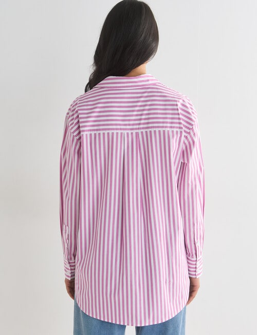 Whistle The Perfect Shirt, Orchid & White product photo View 02 L