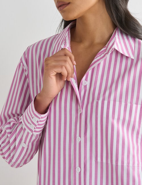 Whistle The Perfect Shirt, Orchid & White product photo View 05 L