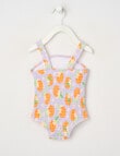 Teeny Weeny Oranges Sleeveless Swimsuit, Lilac product photo View 02 S