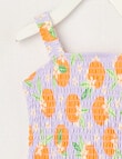Teeny Weeny Oranges Sleeveless Swimsuit, Lilac product photo View 03 S