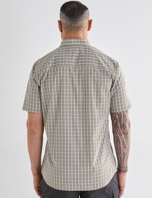 Kauri Trail Cooper Short Sleeve Shirt, Khaki product photo View 02 L