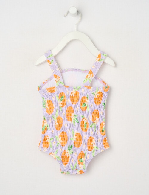 Teeny Weeny Oranges Sleeveless Swimsuit, Lilac product photo View 02 L
